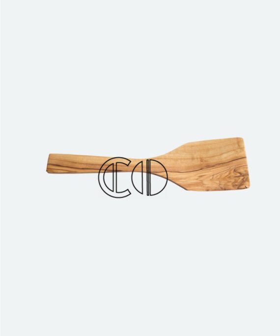 Spatule large en bois d'olivier